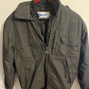 Men's vintage dark grey Military Field Jacket